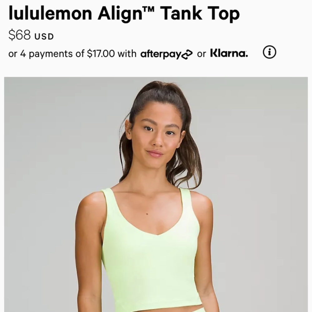 Lululemon Align Tank